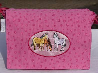rosa Pferdetraum - Tasche Ponyherde