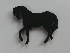 beschriftbarer Tafel - Magnet Pferd